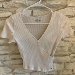 Hollister Cosy Crop Wrap Top